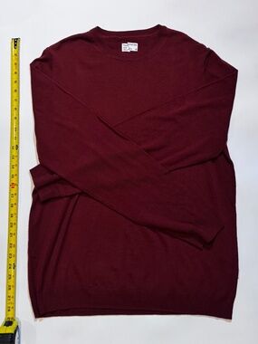 Frank and Oak Burgundy Crewneck Sweater Men's XXL